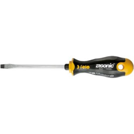Felo 408 Ergonomic Screwdriver Torx T20, 100mm long, features a comfortable grip and durable molybdenum vanadium steel tip.
