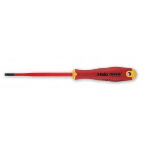 Felo 413 Ergonic E-slim Screwdriver Flat 3.5 x 0.8 x 100mm Insulated Hardened Ti