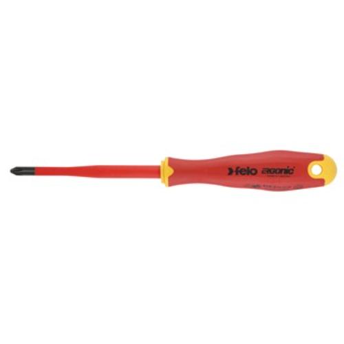 Felo 414 Ergonic E-slim Screwdriver Phillips #1 x 80mm Insulated Hardened Tip