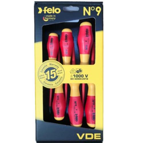 Felo 913 Screwdriver Set 6pc VDE Insulated