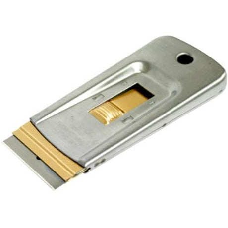 PHC MS-410 Metal Scraper with premium blade for cleaning glass, scraping paint, and removing floor wax effectively.