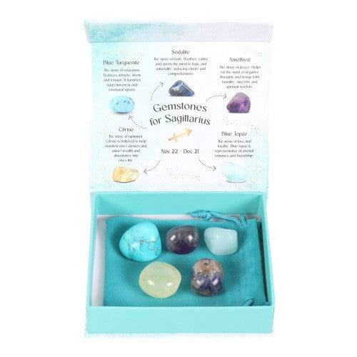 Sagittarius Gemstone Crystal Tumblestone Set
