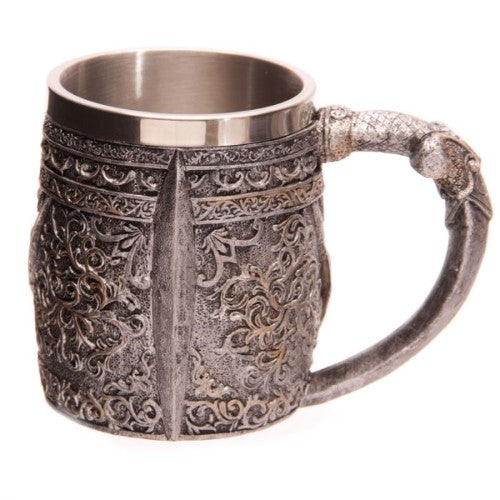 Tankard - Decorative Skull Warrior (15cm)