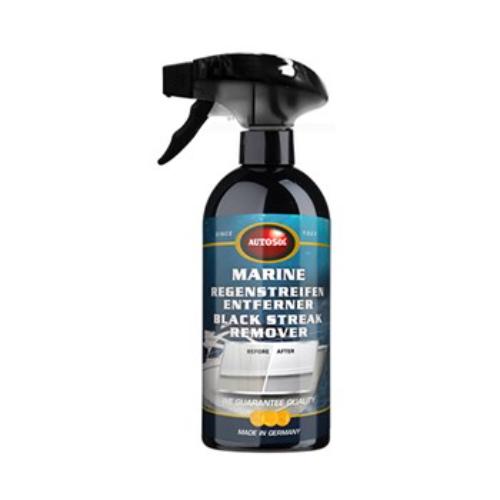 Autosol Marine Black Streak Remover 500ml removes tough stains from boats, safe for various surfaces and eco-friendly.