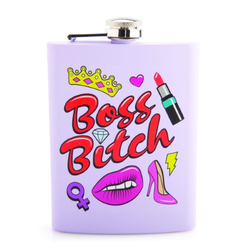 Metal Flask - Boss B*tch (13.5cm)