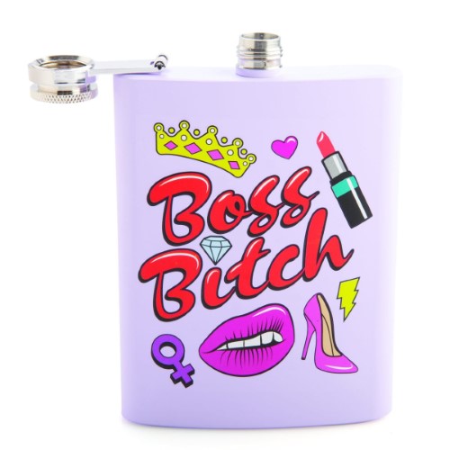 Metal Flask - Boss B*tch (13.5cm)