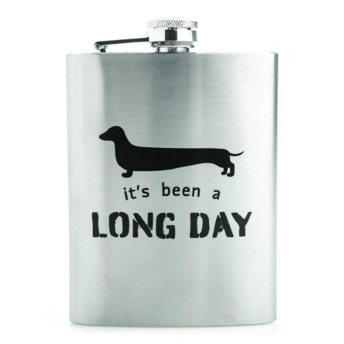 Metal Flask - Dachshund (13.5cm)