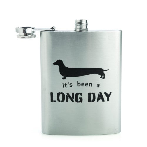 Metal Flask - Dachshund (13.5cm)