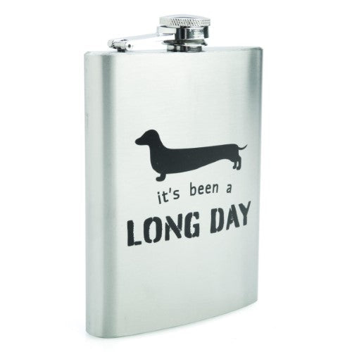 Metal Flask - Dachshund (13.5cm)