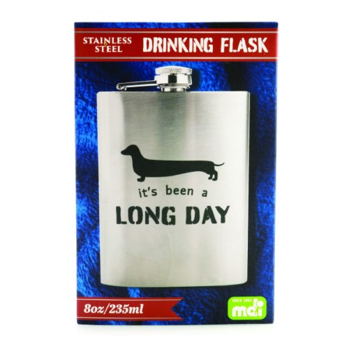 Metal Flask - Dachshund (13.5cm)