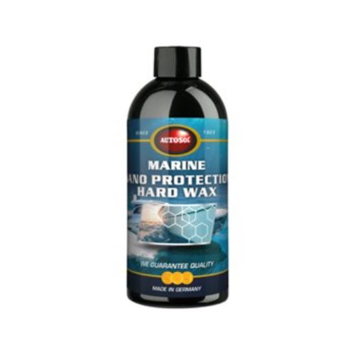 Autosol Boat Hard Wax 500ml: Nano protection for paint, UV shield, water-repellant, eco-friendly formula for boats.
