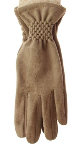 Imitation Suede Glove - Taupe