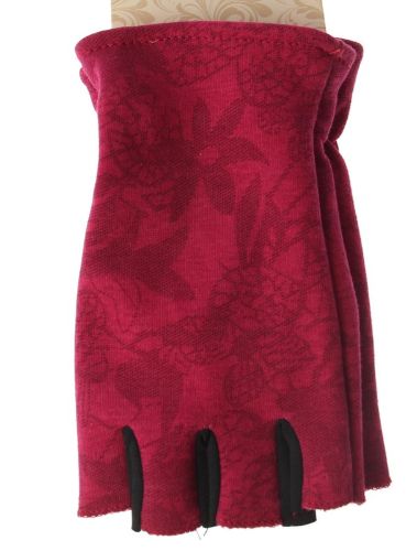 Solid Colour Fingerless Glove - Fuschia