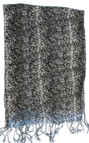 Scarf - Snake Print - Black