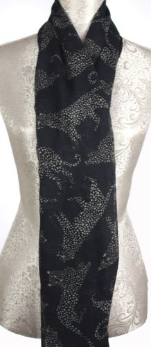 Scarf - Leopard Scarf - Black