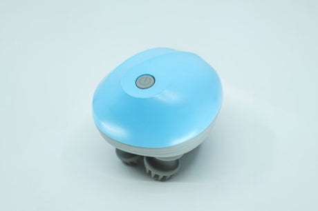 Premium blue cat massager providing soothing kneading motions for ultimate feline relaxation and comfort.