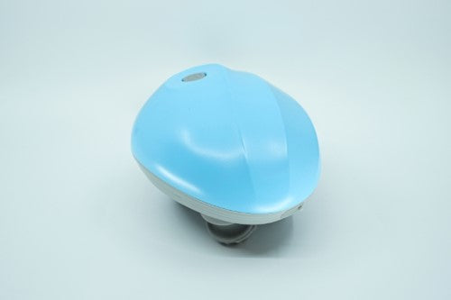 Premium blue cat massager mimicking gentle kneading for ultimate feline relaxation, featuring USB recharge and quiet operation.