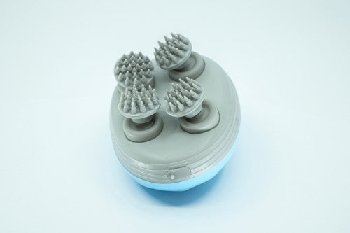 Premium blue cat massager designed for feline relaxation, mimicking gentle human kneading motions for comfort.