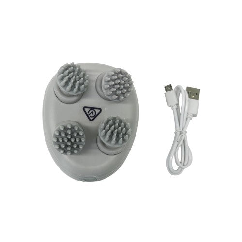 Flipside Pettecc Cat Massager in Pearl, designed for soothing cat massages with gentle kneading and USB rechargeability.