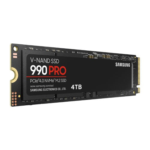 Samsung 990 PRO 4TB NVMe 2.0 M.2 SSD - PCIe 4.0 x4 High-Speed Storage for PCs & Consoles