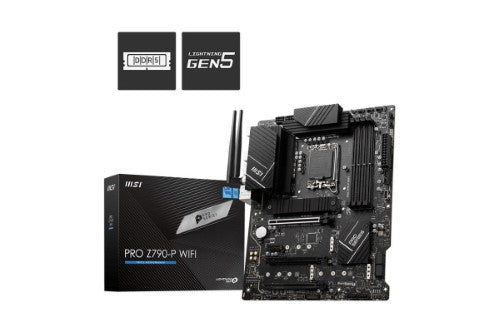 MSI Z790-P WIFI PRO ATX Desktop Motherboard - Intel Z790, LGA-1700, DDR5, Wi-Fi 6
