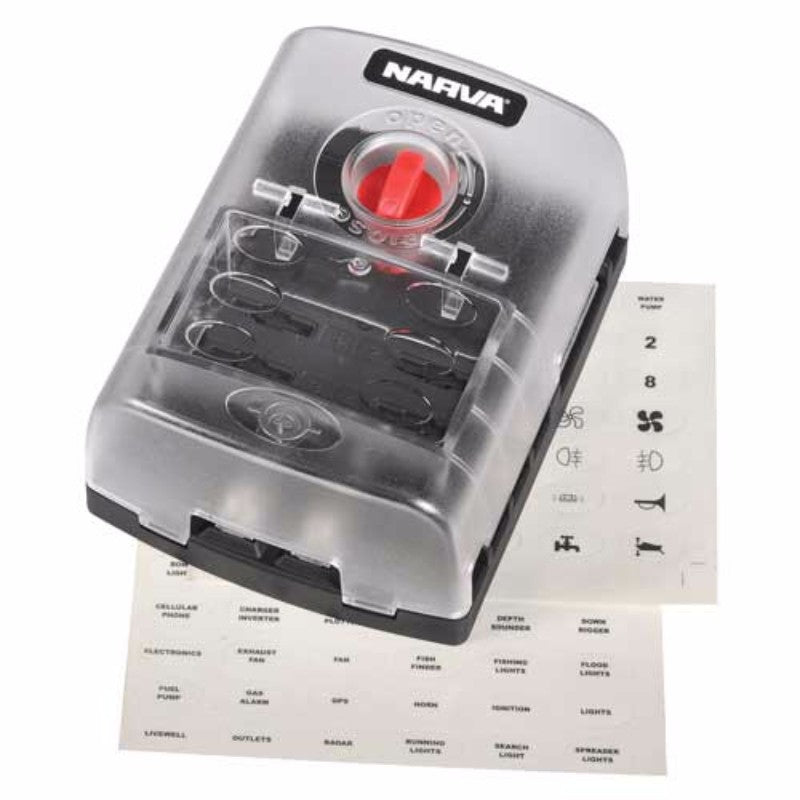 Narva - Fuse Box 6 Way With Cover
