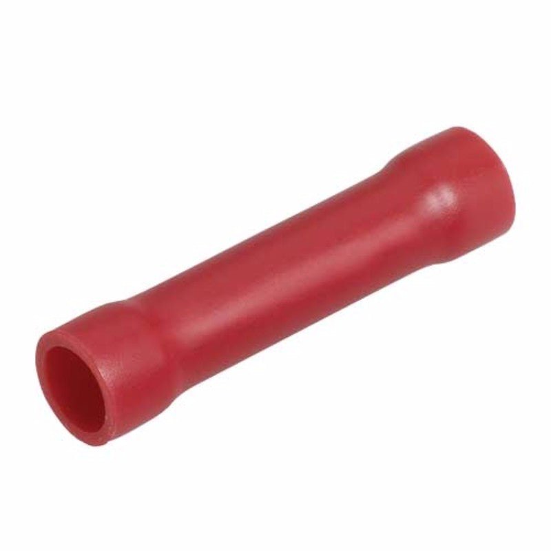 Narva red cable joiner for 2.5-3mm wires, pack of 15, ensures secure electrical connections with full insulation.