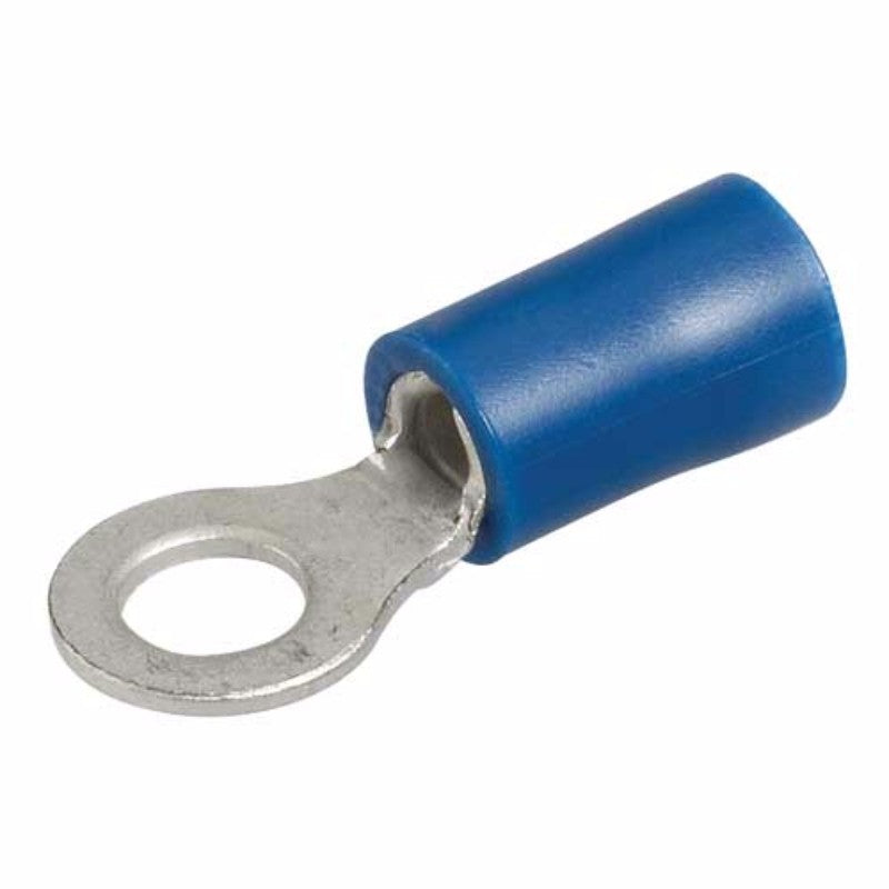 Pack of 25 Narva blue terminal rings, 4.3mm for secure electrical connections and easy installation.