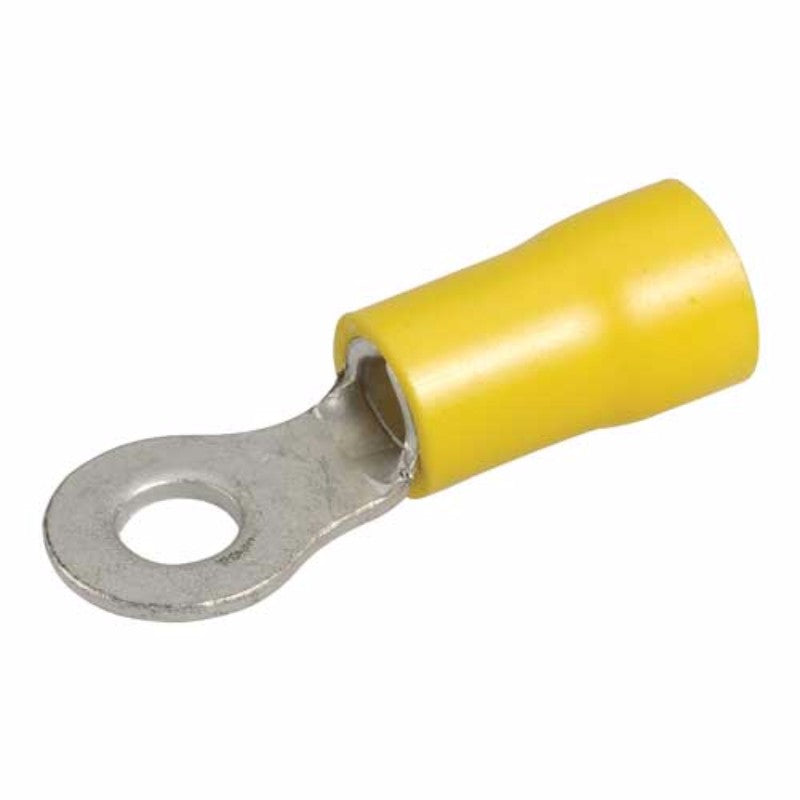 Narva Yellow Terminal Ring 4.3mm for secure wire connections, ideal for automotive and industrial use.