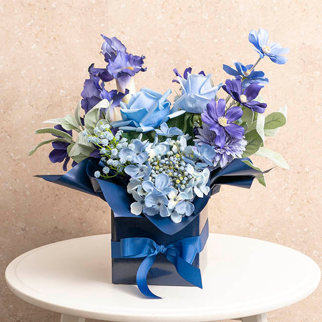 Mini Posy Box Gloss Autolock Base Pk25 Navy Blue