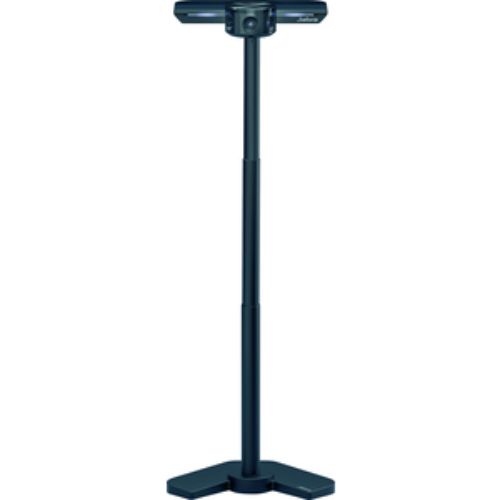 Jabra PanaCast Table Stand: sleek black freestanding desktop stand for versatile video conferencing setups.