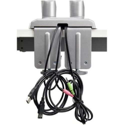Dual Monitor Desk Mount Arm with USB/Audio Ports - Adjustable & Durable - Startech