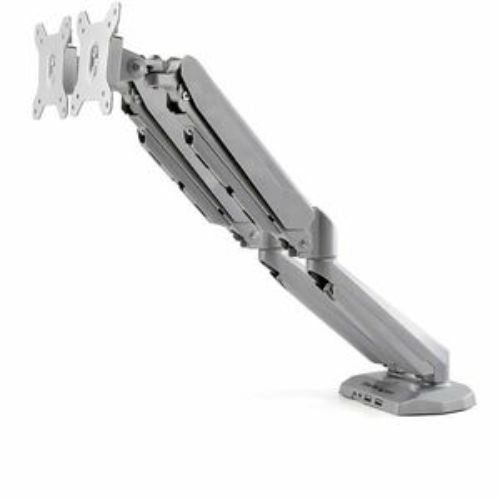 Dual Monitor Desk Mount Arm with USB/Audio Ports - Adjustable & Durable - Startech