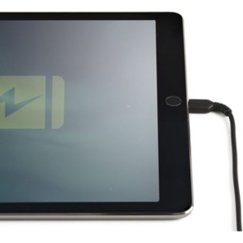 Durable 12-Inch USB-A to Lightning Charging Cable for iPhone, iPad, and AirPods (Black)