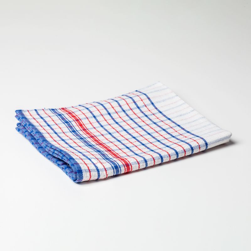 Tea Towel - #10 Large (Red/Blue)