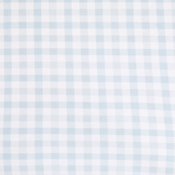 Waterproof Jersey Fitted Cot Sheet - Gingham Blue - All4Ella