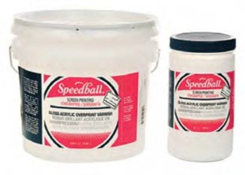 Speedball Gloss Ovrprnt Varnish 32oz, a reliable acrylic varnish for vibrant, durable finishes on various surfaces.