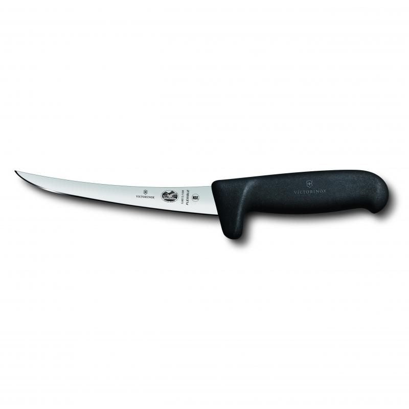 Victorinox Boning Knife Curved Safety Grip Flexible Narrow Blade Fibrox | 15cm