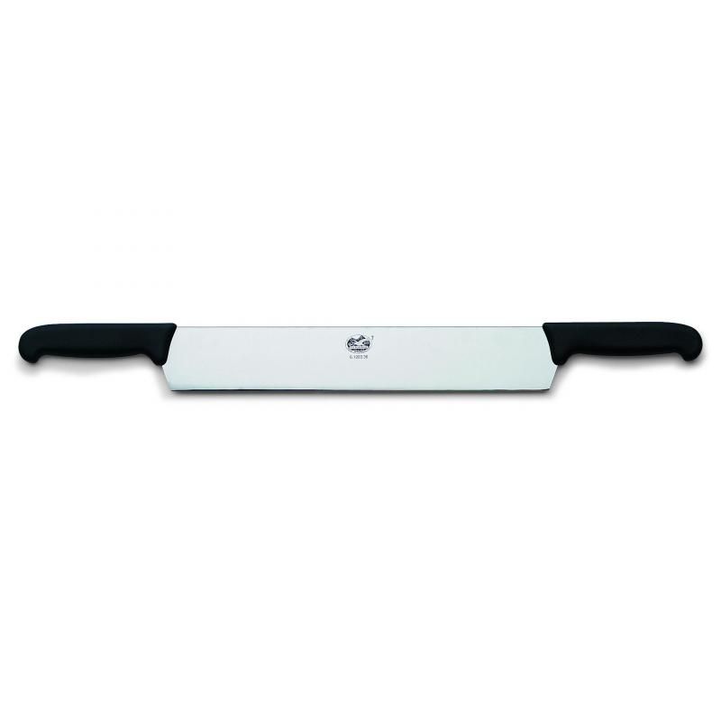 Victorinox Cheese Knife, 2 Handle, 36cm Blade, Fibrox Black