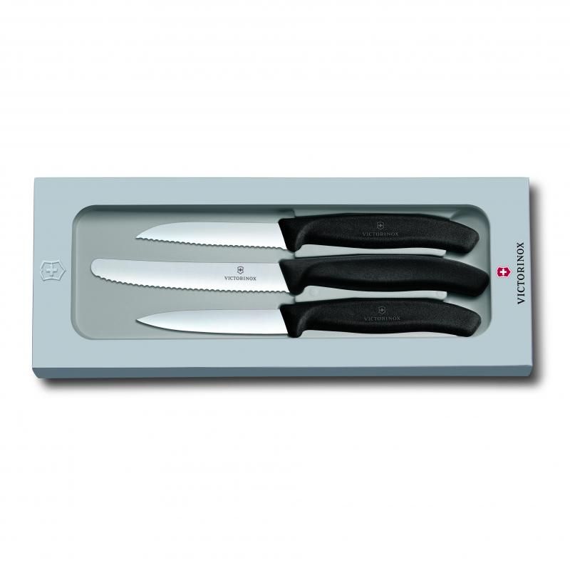Victorinox Paring Knife Set Classic 3 Piece | Black