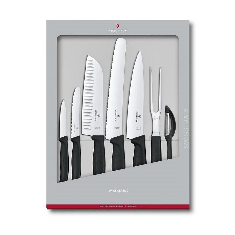 Victorinox Swiss Classic Kitchen Set, 7 Pieces - BLACK | 6.7133.7G