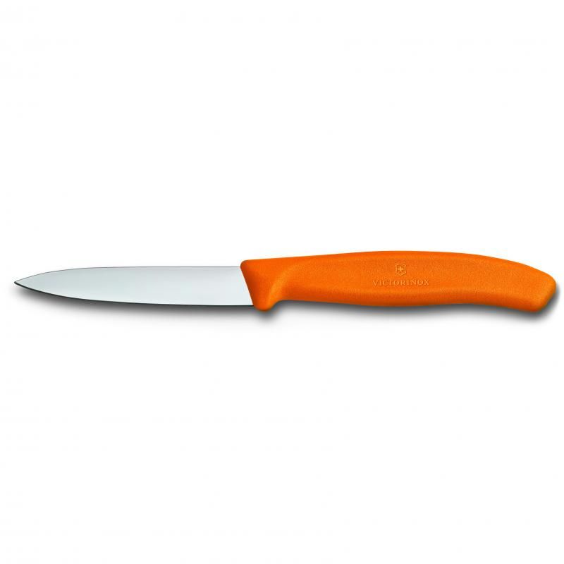 Victorinox Paring Knife, 8 Cm Pointed Blade, Classic, Orange (75084)