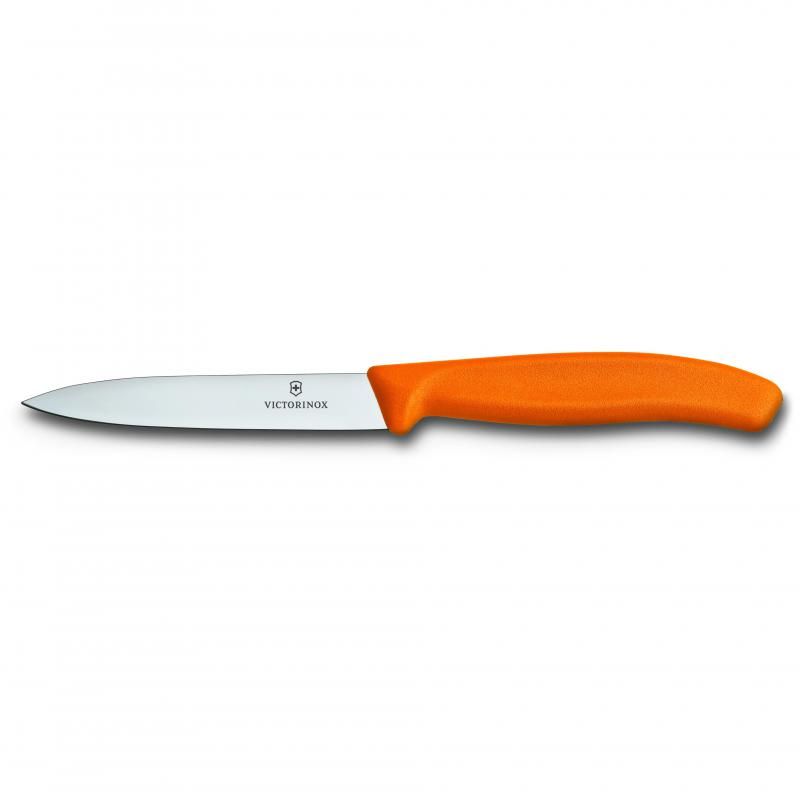 Victorinox Paring Knife, 10 Cm Pointed Blade, Classic, Orange (75674)