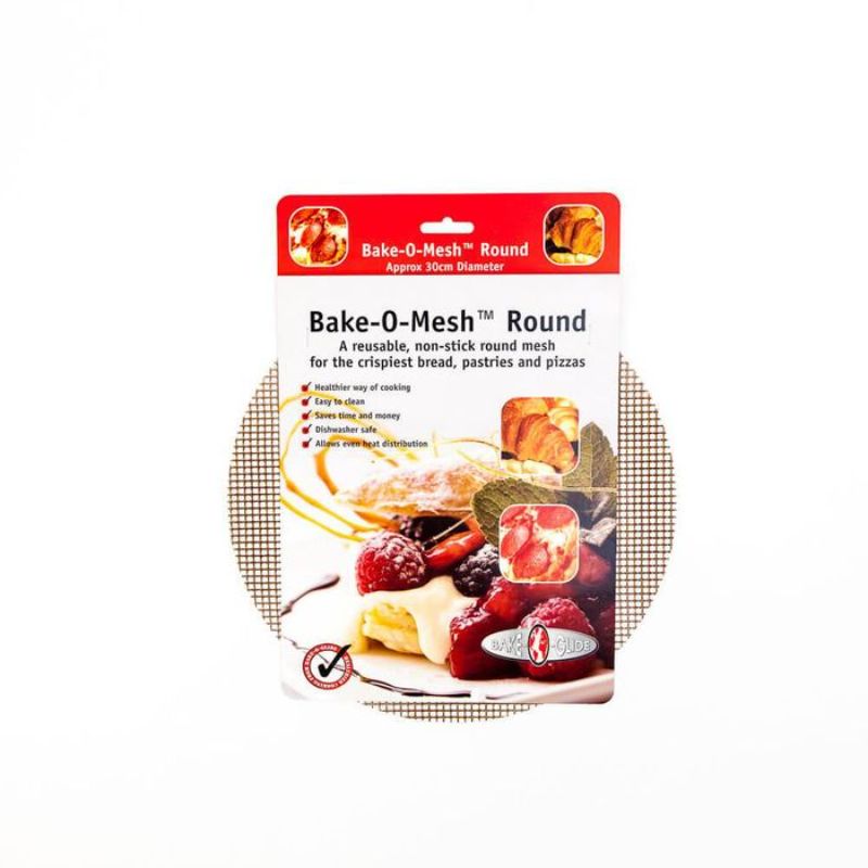 Round BAKE-O-MESH (30cm) ensures even baking with non-stick design for crispy bread, pastries, and pizzas.