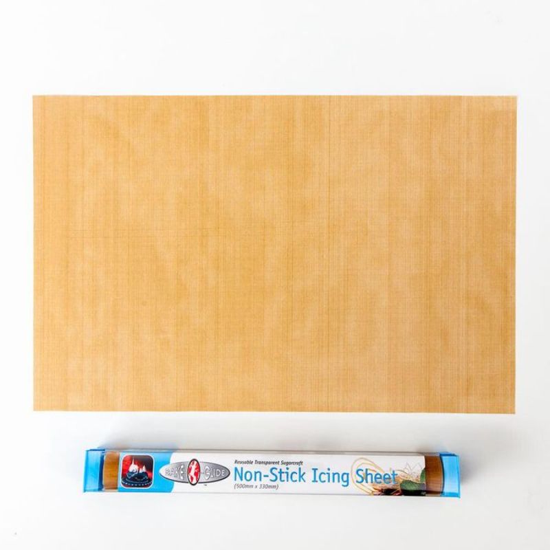 Non-stick BakeOglide SugarCraft icing sheet, 50cm, perfect for tracing designs and detailed cake decoration.