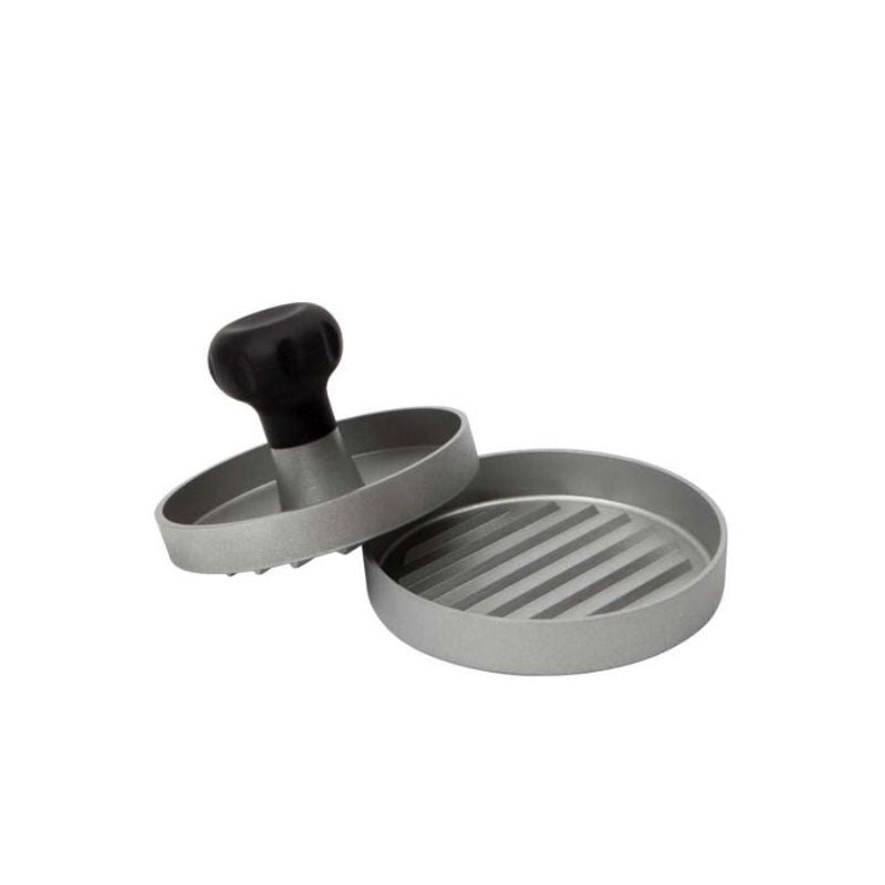 Dexam Single Hamburger Press creates 11.5cm perfectly shaped burgers with ridges, non-stick coating, and a soft touch handle.