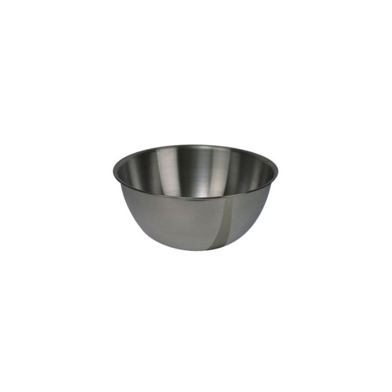 Dexam SS high sided mixing bowl, 2L, stainless steel, lightweight, stackable, and dishwasher safe for easy kitchen use.