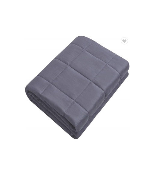 Bedmates Navy Dot Weighted Blanket Lap Pad, 2.3kg, 48x53cm, provides stress relief and comfort with deep touch pressure technology.