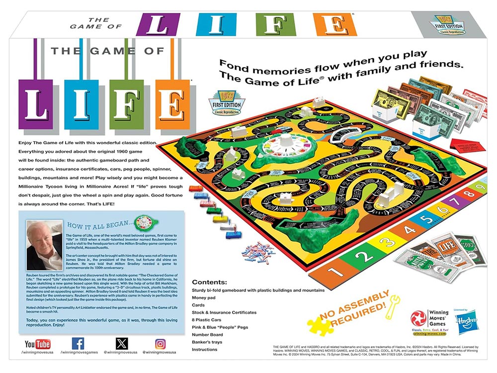 Game of Life Classic Edition, by Winning Moves USA