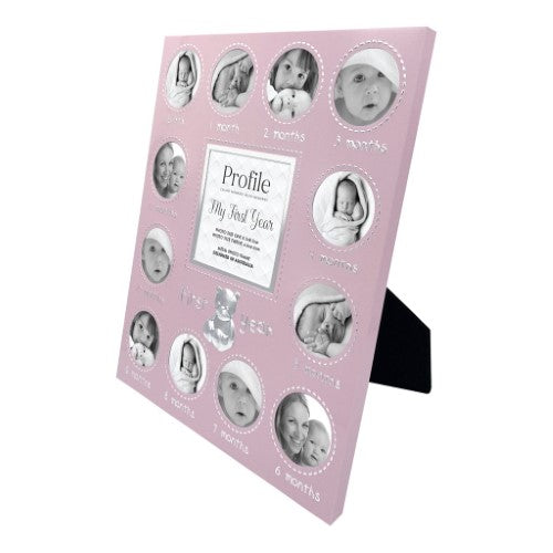 First Year Blue Metal Baby Frame 13 Photos - Type 3